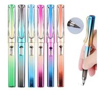 6 Pezzi Penna Senza Inchiostro Matita, Scrittura Liscia, Matite Eterna, Penna Riutilizzabile Matita Infinita con Gomma, Matita Infinity per Studenti per Scrivere e Schizzo (Colore Sfumato)