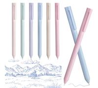 6 Pezzi Penne A Inchiostro A Colori - Pennee Gel Colorate, Set Di Articoli Di Cancelleria Retrò | Per Gel D'acqua A Flusso Regolare Per Il Lavoro Di Lavoro Universitario Scolastico, Kit Di Prelie