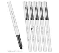 6 pezzi Penne Roller a Inchiostro Liquido Tema Universo Scrittura fluida | Plastica, Punta Fine 0,5mm, per Ufficio e Disegno Tecnico, Note Pulite