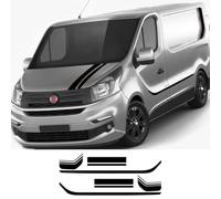 6 Pezzi per Auto Lot, per Accessori di Tuning Fiat Talento Camper Van | Cofanetto Lato Decor Personalizzato Righe Grafiche Decalcomanie in vinile