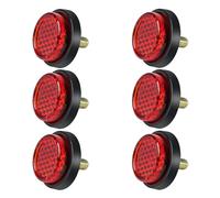 6 pezzi per bicicletta con occhi di gatto, riflettore per moto, riflettore posteriore, riflettore per moto, riflettore rosso, riflettore rotondo, disponibile trattore, bicicletta, bicicletta per