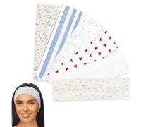 6 Pezzi Per Fascia Da Donna, Fascia Elastica, Fascia Per Capelli Che Assorbiva Il Sudore, Fascia Versatile Carina, Fascia Sportiva, Accessori Per Acconciatura.