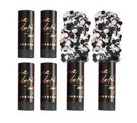 6 pezzi per festa, cannoni per coriandoli biodegradabili, cannoni adatti per festa Natale, matrimoni e altre festività