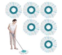 6 Pezzi per Leifheit CLEAN Twist Disc Mop Ergo Ricambio Mocio Kit, per Leifheit lavapavimenti Rotomop Ricambio,Ricambio in Microfibra, Buona Capacità di Assorbimento,Adatto A Tutti I Tipi Di Pavimento