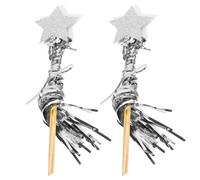 6 pezzi per matrimoni Halloween Wooden Wand Wand Photo Props