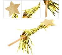6 pezzi per matrimoni Halloween Wooden Wand Wand Photo Props