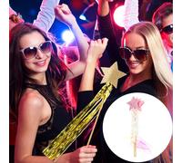 6 pezzi per matrimoni Halloween Wooden Wand Wand Photo Props