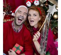 6 pezzi per matrimoni Halloween Wooden Wand Wand Photo Props