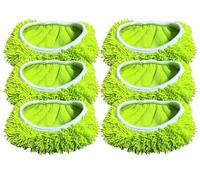 6 Pezzi per Panno Microfibra Pavimenti Mop per Swiffer Sweeper 25.4x11.5 cm Riutilizzabili per Panni Swiffer Lavapavimenti per Pavimenti Copertura per Mop Umido/Asciutto