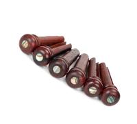 6 Pezzi Perni Per Ponte Per Chitarra Acustica, Chiodi Per Corde Fisse In Osso Di Mucca/ebano/legno Accessorio per Chitarra Strumento (Color : 02)