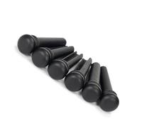 6 Pezzi Perni Per Ponte Per Chitarra Acustica, Chiodi Per Corde Fisse In Osso Di Mucca/ebano/legno Accessorio per Chitarra Strumento (Color : 10)