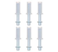 6 Pezzi Perno Elastico per Porta Pieghevole, Metallo, 3/8 Pollici | Ferramenta per Armadi a Doppia Battuta, Riparazione Rapida, Rotazione Silenziosa, per Dispensa e Cancelli a Soffietto
