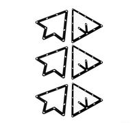 6 Pezzi PET Plastica Biliardo Ball Holder Triangolo Rack per Gioco di Biliardo Raggruppamento di palline in Per 8 Palline 9 Palla 10 Palla