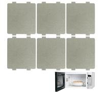 6 Pezzi Piastra di Mica per Forno a Microonde, 99 x 118 mm Mica per Microonde Universale Piastre per Forno a Microonde Accessori, Protezione per Forno a Microonde in Mica