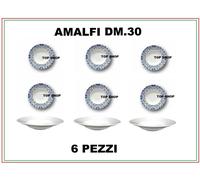 6-PEZZI PIATTO PASTA BOWL DM.30 PIATTI AMALFI PORCELLANA DECORATO CASA 4 2023