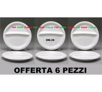 6 PEZZI PIATTO UNICO BIS DM.26 ALL'AMERICANA PER PRIMO SECONDO PORCELLANA 8 2023