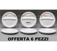 6 PEZZI PIATTO UNICO M. 30 PER PRIMO SECONDO PORCELLANA 2 SCOMPARTI 8 2023