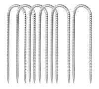6 pezzi Picchetti Ancoraggio a Terra da 12 Pollici, Picchetti per Tende a U, Set di Ancoraggi per Trampolino, Picchetti per Tenda Antivento, Picchetti Giardino da Campeggio