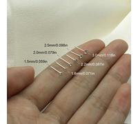 6 pezzi Piercing da naso in argento sterling 925 con zirconia cubica rotonda, dimensioni: 1,5 mm/1,8 mm/2,0 mm/2,2 mm/2,5 mm/3,0 mm, gioiello per piercing al naso/orecchio con montatura a quattro punt