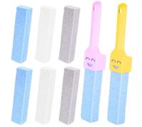 6 Pezzi Pietra Pomice per WC, Cleaning Block WC, Pietra Pulente Spazzole Bastone Naturale con 2 Maniglie per Pulizia di Piscine Bagno Cucina e Pumice Stone Cura dei Piedi