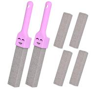6 pezzi Pietra Pomice per WC Pietra Pomice con 2 Manici Sostituibili Pietra Pomice Detergente per Servizi Igienici, Cucina, Bagno, WC