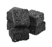 6 Pezzi Pietre Diffusore di Roccia Vulcanica Nera 3 Cm