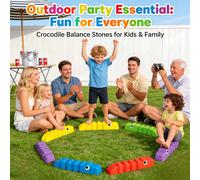 6 pezzi Pietre per camminare per bambini 3-5 anni, pietre di equilibrio antiscivolo, giocattoli sensoriali per percorsi ad ostacoli, gioco di coordinazione per interni ed esterni Tagli UnicaABS