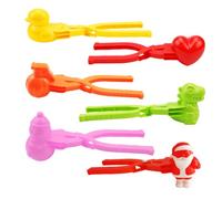 6 Pezzi Pinze da Neve per Bambini, Macchina per Palle di Neve, Cip di Palle di Neve, Creatore di Palle di Neve, Clip di Palle di Sabbia, per ai Bambini che Giocano all'Aperto