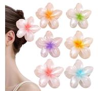 6 Pezzi Pinze per Capelli Fiori Clip Artiglio da Donna,fermagli antiscivolo per donne,Mollettone per Capelli Fiori in Plastica,Accessori Capelli per Ragazze e Donna