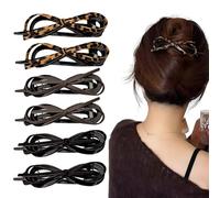 6 Pezzi Pinze per Capelli Mollette per Capelli Donna Antiscivolo,Pinze Grandi per Capelli Fermaglio donna Elegante, Mollettone Antiscivolo, Francese Accessori Adatto a Ragazze，Forcina a farfalla