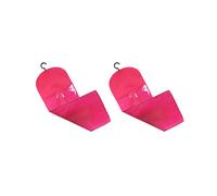 6 Pezzi Porta-Estensioni per Parrucche, Portaparrucche Multiple, Borse per Parrucche con Gancio per Riporre Le Estensioni Dei Capelli, Rosa Rosso