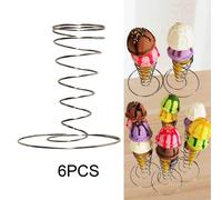 6 Pezzi Porta Gelato Porta Coni Pizza Decorazione Porta Cono Cialda Supporto per