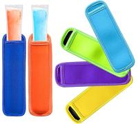 6 Pezzi Porta Ghiaccioli, Manicotti Isolanti Riutilizzabili per Sacchetti di Ghiaccioli in Neoprene, Custodie per Ghiaccioli da Congelatore, Manicotti Antigelo per Ghiaccioli