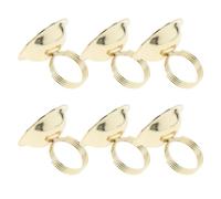 6 Pezzi Porta Segnaposto da Tavola in Ferro Oro, per Cartoncini e Nomi | Stile Minimalista ed Elegante, Cambio Rapido delle Schede, per Reception, Banchetti e Ufficio