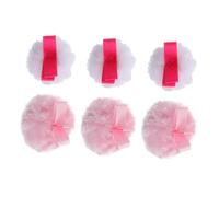 6 Pezzi Puff Cotone Soffice per Donne e Ragazze Uso Quotidiano | Spugnette per Polvere Secca, Morbide e Delicate sulla Pelle, Pratiche per Ritocco e Applicazione Uniforme Colore Casuale