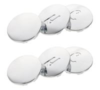 6 Pezzi Pulsante Indicatore per Rubinetto, LED Integrato, argento | Corpo Valvola, Modulo Circuito Indipendente, Plastica Antiscivolo per Rubinetti Monoforo