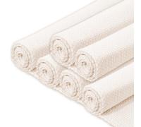 6 Pezzi Punch Needle Tessuto Ricamo Panno Cotone Punto Croce Tessuto per Ricamo 20 cm Quadrato Cross Stitch Tessuto di Tela Punch Needle Punto Croce Tessuto di Lino Fai da Te Artigianale