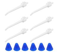 6 Pezzi Punta di Ricambio per Lavaggio Nasale in Silicone ABS Blu | Testina Orientabile a 360 Gradi, Installazione Rapida, Getto Stabile e Delicato, per Adulti