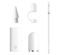 6 Pezzi Punte Tips Punta Per Apple Pencil+ 1 Ersatzstiftkappe + 1 Adattatore + 1 Magnetische Stiftkappe Anti-Verlust-Seil, Alta Sensibilità Punte, Per Apple Pencil 1A e 2A Generazione