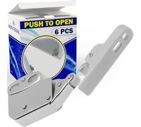 6 Pezzi Push Pull per Ante Armadio Completa di 12 Pezzi Viti Ø3,5 x 25 mm e Ø3,5 x 13 mm - Ammortizzatore per Ante per Spazio Tra Facciata e Corpo Minimo 2,5 mm - MONTERAL