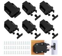 6 Pezzi Push Pull per Ante, Chiusura a Pressione Chiusura con Viti, Push to Open per Ante Incasso, Meccanismo Push Pull Ante, Sblocco Cucina, Push per Ante per Armadi, Porte, Cassetti, Mobili