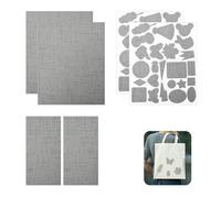 6 Pezzi Quadrata Toppe Termoadesive Jeans di Riparazione in Tessuto, 20 * 25cm Autoadesivo Toppe per Stirare per Rifiniture Cucito, 10 * 20.5cm Toppa di Riparazione per Pantaloni(Grigio)