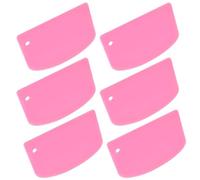 6 Pezzi Raschietto per Pasta in Plastica, Flessibile in Plastica Tagliapasta, Anti Scivolo Raschietto Taglia Impasto per Taglio Impasti Torte Pasta Pizza Pane Verdure
