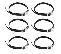 6 Pezzi Regolabile Bicicletta Cinghie Pedale, Cinghie Regolabili per Fermapiedi, Clip per Pedale Bici, Cinghie Antiscivolo per Cyclette, per Spin Bike da Esercizio e Biciclette da Esterno