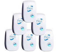 6 Pezzi Repellente Antizanzare ad Ultrasuoni,Repellente Ultrasonico Antiroditori insetti,Ultrasuoni Anti Zanzara,Interni Repellente Elettronica Insetti,Repellente per ratti, zanzare