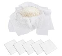 6 pezzi - rete di riso non bastone - panno per cottura a vapore fine maglia poliestere sushi - rete per uso commerciale ristorante a casa