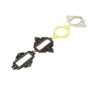 6 pezzi retrò antico intagliato decorativo in metallo etichetta tira maniglia porta nome file porta biglietti da visita for mobili armadio cassetto scatola(B 55x62mm red brass)