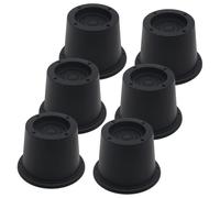 6 Pezzi Rialzi per Mobili Rialzi per Letto Neri da 2,3 Pollici, Rialzi per 4645