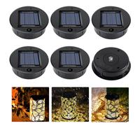 6 Pezzi Ricambi per Luci Solari, Ricambio Pannello Solare per Luci, Luci Solari di Ricambio, IP65 Lampadina Solare Ricambio,Pannelli Solari Di Ricambi,per Esterni Lanterne Da Giardino Patio Passerella