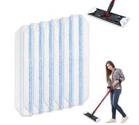6 Pezzi Ricambio per Vileda H2PrO Flat Mop Mocio Kit, Microfibra per Vileda H2PrO Panno Pavimenti Ricarica, per Il Lavaggio Sporco Pulizia Tutti i Pavimenti